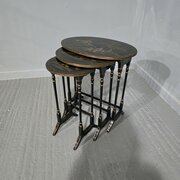 Edwardian Chinoiserie Nest Of Three Tables