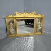 Edwardian Gilt Overmantle