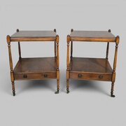 Excellent Pair Regency Lamp Tables