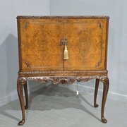 Excellent Quality Burr Walnut Cocktail Cabinet