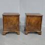 Excellent Quality Pair Burr Walnut Bedside Cabinet