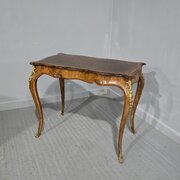Fine French Burr Walnut Bureau Platt Desk