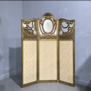 Fine French Three Fold Gilt Screen