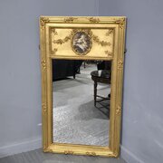 French Gilt Trumeau Mirror
