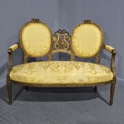 French Gilt Two Seat Sofa