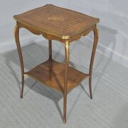French Inlaid Occasional Lamp Table