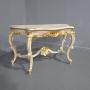 French Painted and Parcel Gilt Console Table