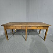 Good French Pine Refrectory Farmhouse Kitchen Dining Table
