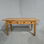 Good Golden Oak Plank Kitchen Refrectory Farmhouse