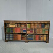 Good Mahogany Low Open Adjustable Bookcase