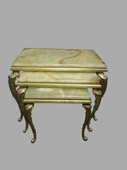 Good Nest Of Marble Topped Tables