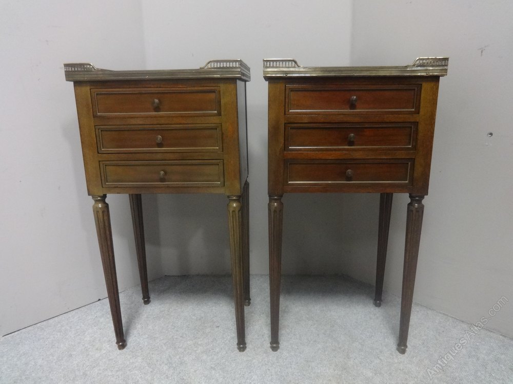Good Pair French Empire Bedside Chests Of Drawers Antiques Atlas
