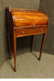 Ladies Mahogany Cylinder Bureau