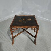 Laquered Bamboo Occasional Table