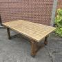 Large French Walnut Refrectory Farmhouse Kitchen D