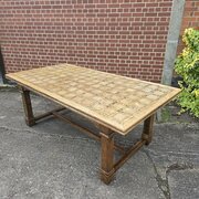 Large French Walnut Refrectory Farmhouse Kitchen D