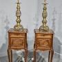 Large Pair French Brass Candlesticks
