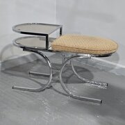 Mid Century Chrome Hall Seat