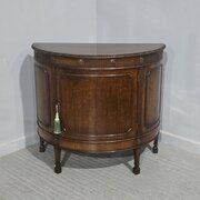 Nice Quality Mahogany Demi Lune Cabinet