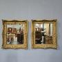 Outstanding Pair Gilt Mirrors