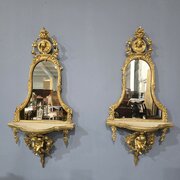 Outstanding Pair Regency Girondelle Mirrors