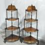 Outstanding Pair Victorian Corner Stands