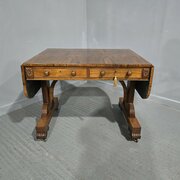 Outstanding Regency Brass Inlaid Sofa Table