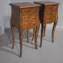 Pair French Bedside Lamp Chests of Drawers