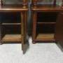 FRENCH WALNUT BEDSIDE TABLES CABINETS