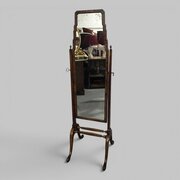 Queen Anne  Walnut Cheval Mirror