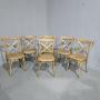 Set Six Bentwood Oak Dining Kitchen Chairs