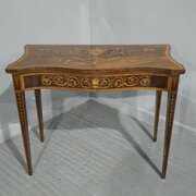 Sheraton Mahogany Inlaid Card Table
