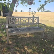 Silvered Garden Bench