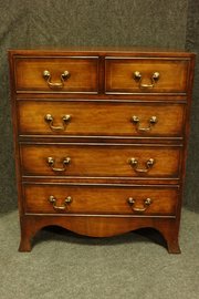 Small Mahogany Inlaid Chest Of Drawers