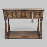 Solid Oak Dresser Base Sideboard Of Small Proporti
