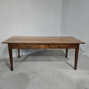 Super French Oak Kitchen Refrectory Dining Table