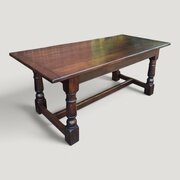 Super Oak Farmhouse Kitchen Refectory Dining Table