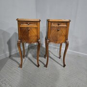 Super Pair French Bedside Lamp Cabinets