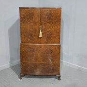 Super Quality Burr Walnut Linen Press Of Small Pro