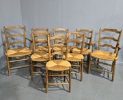 Super Set Eight French Dining Chairs
