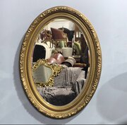 Super Victorian Gilt Oval Mirror