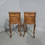 Top Quality Pair French Walnut Bedside Lamp Tables