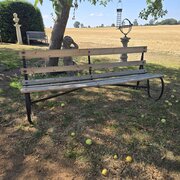 Very Good Iron Framed Garden Bench