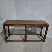 Very Good Mahogany Campaign Console Table