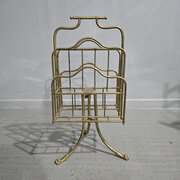 Victorian Brass Revolving Magazine Stand