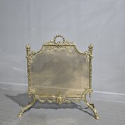 Victorian  Gilt Brass Fire Guard