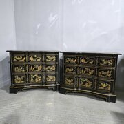 Wonderful Pair Chinoiserie Chests Of Drawers