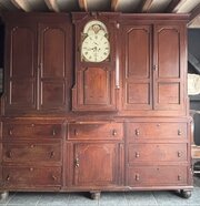 Rare Clock Housekeeping Cupboard 