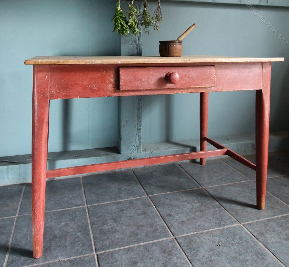Simple North Country Pine Desk/side Table Antiques Atlas