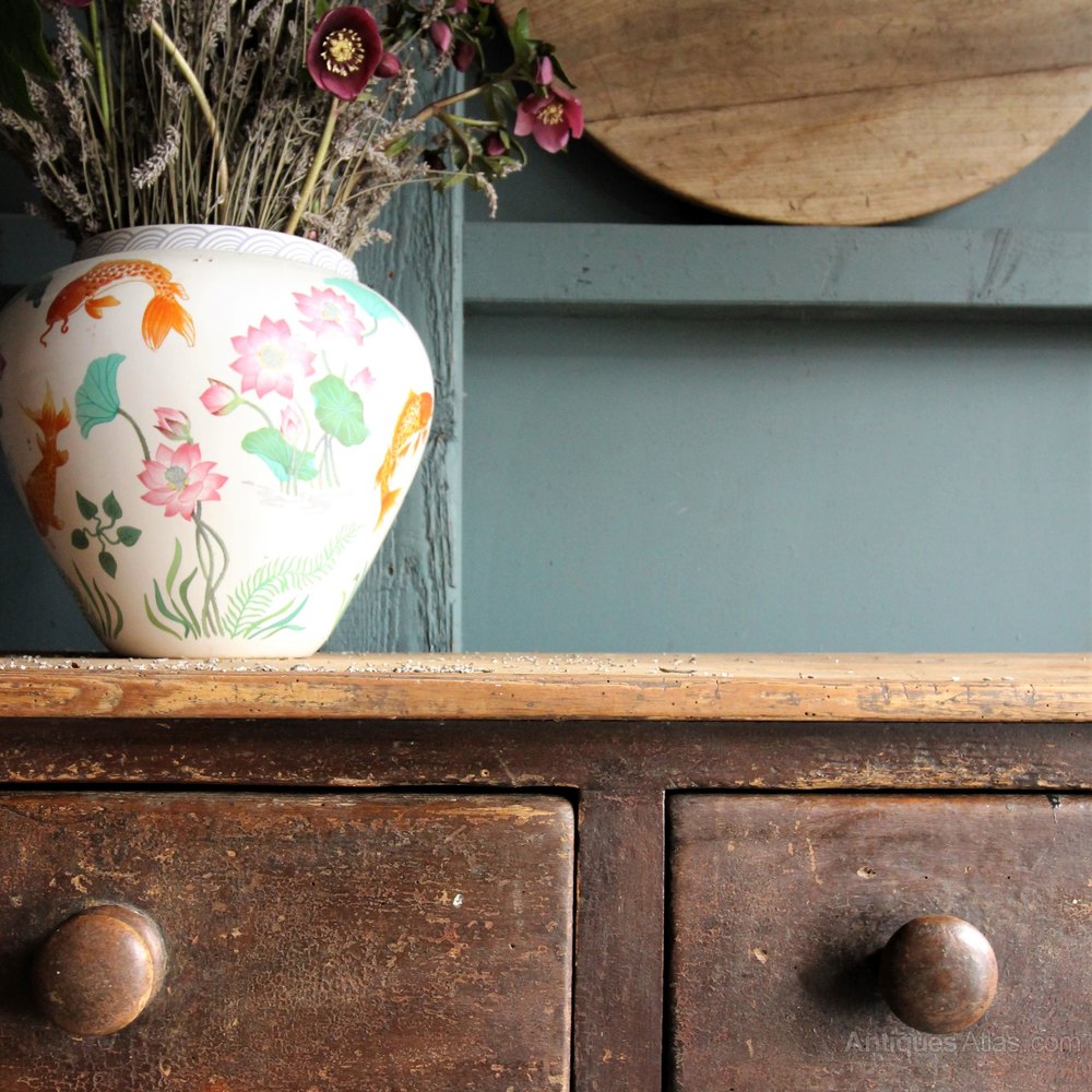 Yorkshire Pine Dairy Table In Original Paint Antiques Atlas